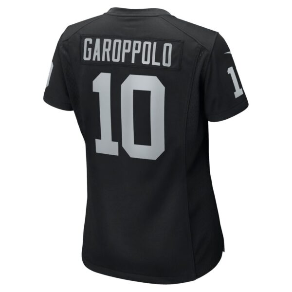 Women's Las Vegas Raiders Jimmy Garoppolo Nike Black Game Player Jersey