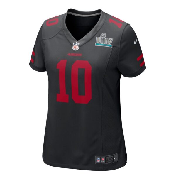 Women's San Francisco 49ers Jimmy Garoppolo Nike Black Super Bowl LIV Game Event Jersey