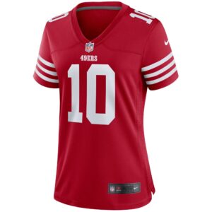 Women's San Francisco 49ers Jimmy Garoppolo Nike Scarlet Player Game Jersey