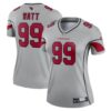 Women's Arizona Cardinals J.J. Watt Nike Gray Inverted Legend Jersey