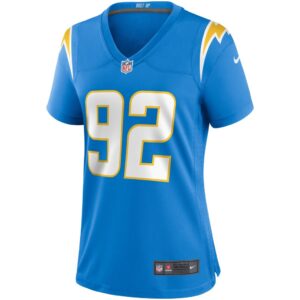 Women's Los Angeles Chargers Joe Gaziano Nike Powder Blue Game Jersey