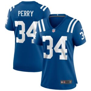 Women's Indianapolis Colts Joe Perry Nike Royal Game Retired Player Jersey