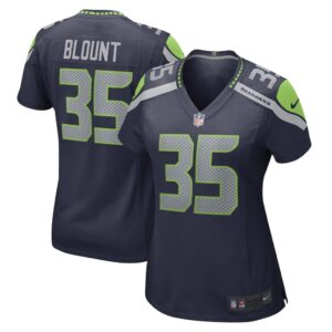 Women's Seattle Seahawks Joey Blount Nike College Navy Game Player Jersey