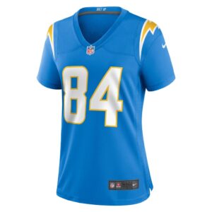 Women's Los Angeles Chargers John Hightower Nike Powder Blue Home Game Player Jersey