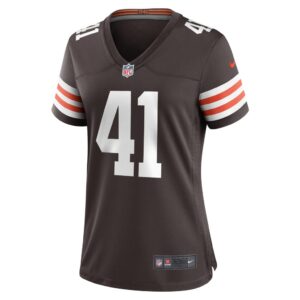 Women's Cleveland Browns John Kelly Jr. Nike Brown Game Player Jersey