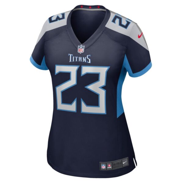 Women's Tennessee Titans John Reid Nike Navy Home Game Player Jersey