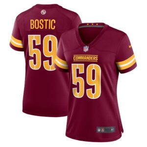 Women's Washington Commanders Jon Bostic Nike Burgundy Game Player Jersey