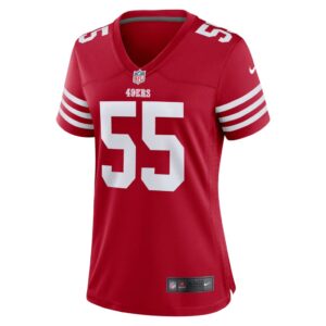 Women's San Francisco 49ers Jon Feliciano Nike Scarlet Game Player Jersey