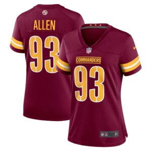 Women's Washington Commanders Jonathan Allen Nike Burgundy Player Game Jersey