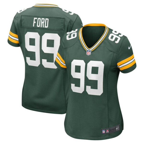 Women's Green Bay Packers Jonathan Ford Nike Green Player Game Jersey