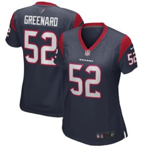 Women's Houston Texans Jonathan Greenard Nike Navy Game Jersey