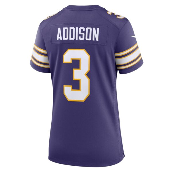 Jordan Addison Minnesota Vikings Nike Women's Classic Player Game Jersey - Purple