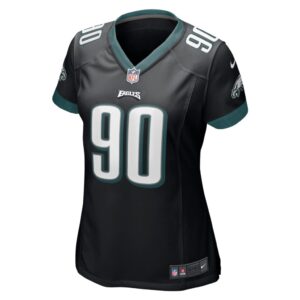 Women's Philadelphia Eagles Jordan Davis Nike Black Player Game Jersey