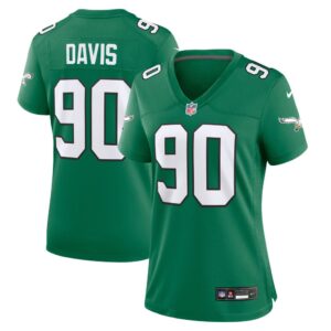 Jordan Davis Philadelphia Eagles Nike Women's Alternate Game Jersey - Kelly Green