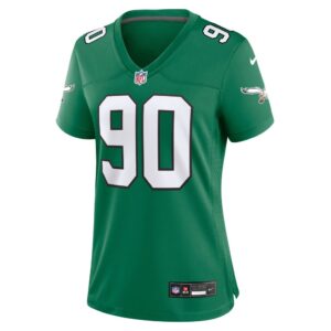 Jordan Davis Philadelphia Eagles Nike Women's Alternate Game Jersey - Kelly Green