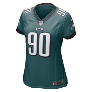 Women's Philadelphia Eagles Jordan Davis Nike Midnight Green Player Game Jersey