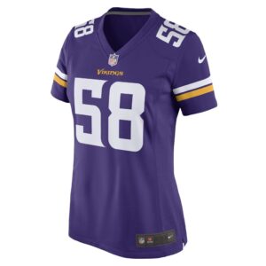 Women's Minnesota Vikings Jordan Hicks Nike Purple Game Player Jersey