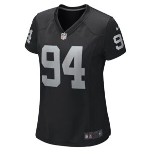 Women's Las Vegas Raiders Jordan Jenkins Nike Black Game Player Jersey