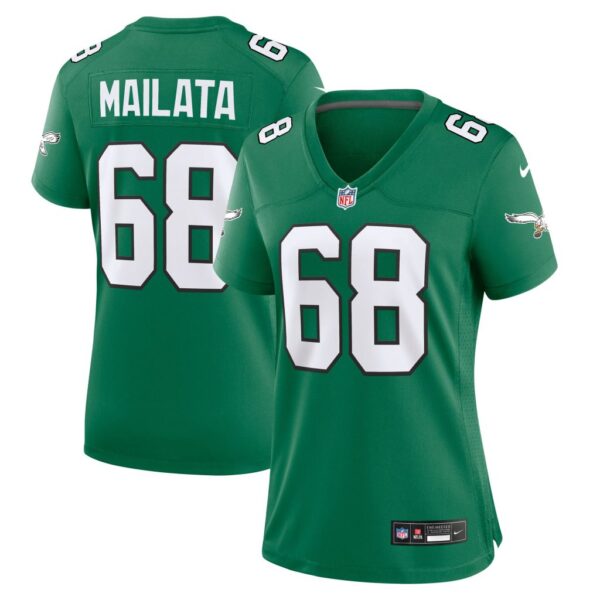 Jordan Mailata Philadelphia Eagles Nike Women's Alternate Game Jersey - Kelly Green