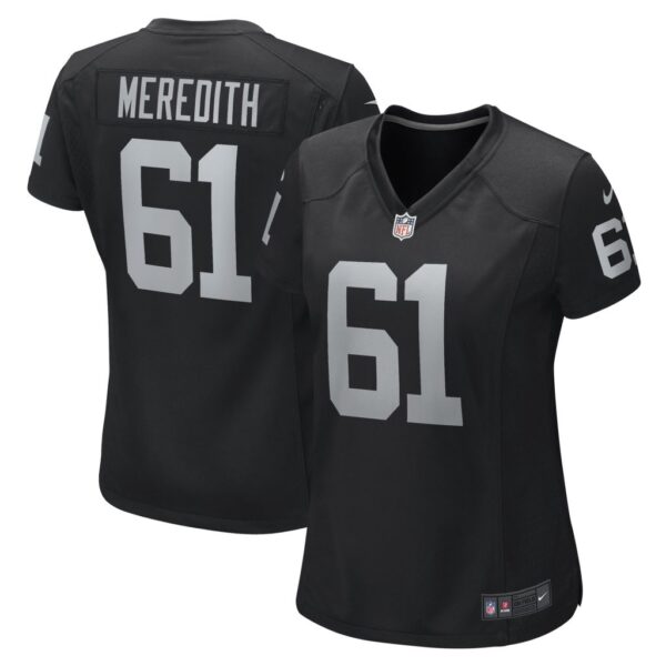 Women's Las Vegas Raiders Jordan Meredith Nike Black Game Player Jersey