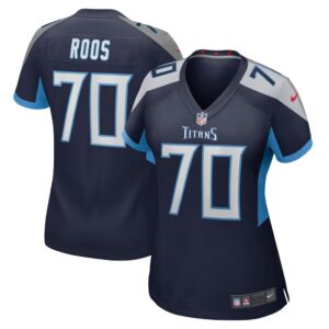 Women's Tennessee Titans Jordan Roos Nike Navy Game Player Jersey