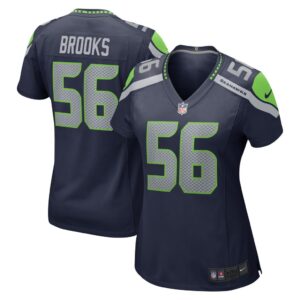 Women's Seattle Seahawks Jordyn Brooks Nike College Navy Game Jersey