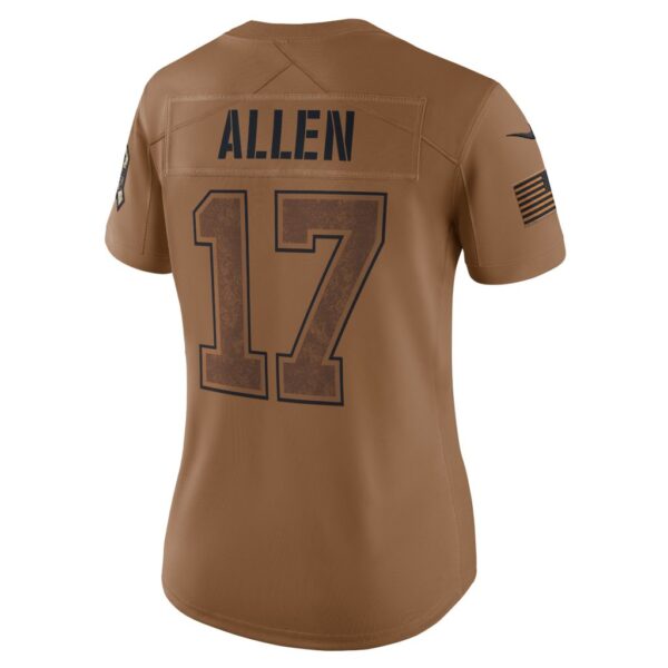 Josh Allen Buffalo Bills Nike Women's 2023 Salute To Service Limited Jersey - Brown