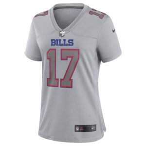 Women's Buffalo Bills Josh Allen Nike Gray Atmosphere Fashion Game Jersey