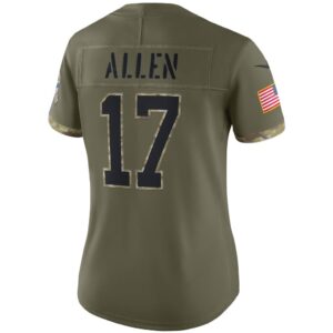 Women's Buffalo Bills Josh Allen Nike Olive 2022 Salute To Service Limited Jersey