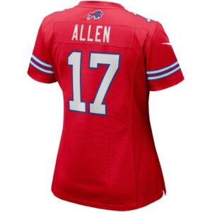 Women's Nike Josh Allen Red Buffalo Bills Alternate Game Jersey