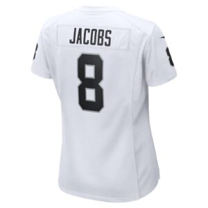 Women's Las Vegas Raiders Josh Jacobs Nike White Game Player Jersey