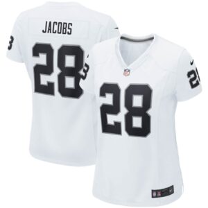 Josh Jacobs Las Vegas Raiders Nike Women's Player Game Team Jersey - White