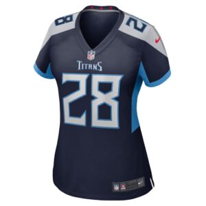 Women's Tennessee Titans Joshua Kalu Nike Navy Game Player Jersey