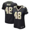 Women's New Orleans Saints J.T. Gray Nike Black Game Jersey