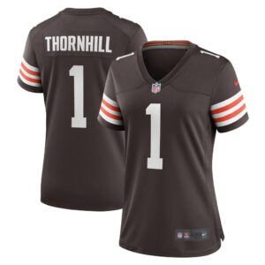 Juan Thornhill Cleveland Browns Nike Women's Team Game Jersey - Brown