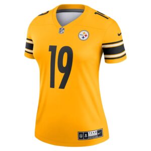 Women's Pittsburgh Steelers JuJu Smith-Schuster Nike Gold Inverted Legend Jersey