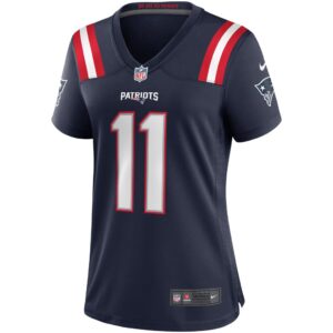 Women's Nike Julian Edelman Navy New England Patriots Game Jersey