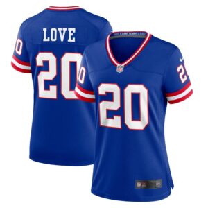 Women's New York Giants Julian Love Nike Royal Classic Player Game Jersey