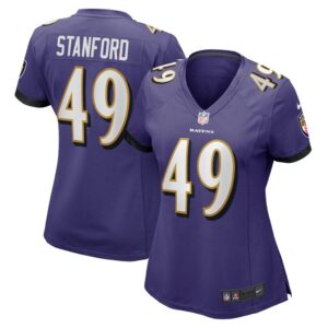 Women's Baltimore Ravens Julian Stanford Nike Purple Home Game Player Jersey