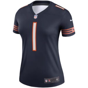 Women's Chicago Bears Justin Fields Nike Navy Legend Jersey