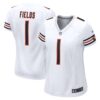 Women's Chicago Bears Justin Fields Nike White Game Jersey