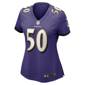 Women's Baltimore Ravens Justin Houston Nike Purple Game Jersey