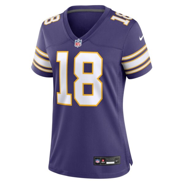 Women's Minnesota Vikings Justin Jefferson Nike Purple Classic Player Game Jersey