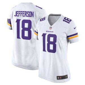 Women's Minnesota Vikings Justin Jefferson Nike White Game Jersey