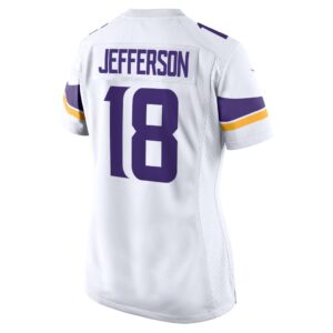 Women's Minnesota Vikings Justin Jefferson Nike White Game Jersey