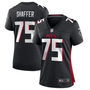 Women's Atlanta Falcons Justin Shaffer Nike Black Player Game Jersey