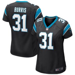 Women's Carolina Panthers Juston Burris Nike Black Game Jersey