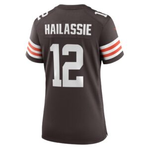 Kahlef Hailassie Cleveland Browns Nike Women's Team Game Jersey - Brown