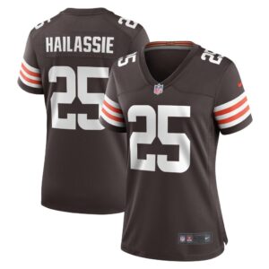 Kahlef Hailassie Cleveland Browns Nike Women's Team Game Jersey - Brown