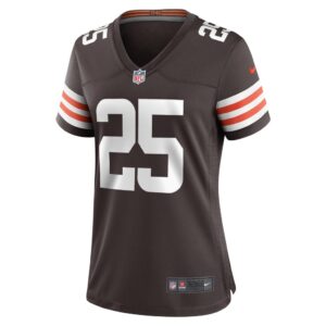 Kahlef Hailassie Cleveland Browns Nike Women's Team Game Jersey - Brown